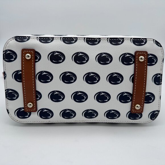 Dooney & Bourke Celeste Small Satchel Penn State University Handbag, Blue/White - Picture 8 of 16